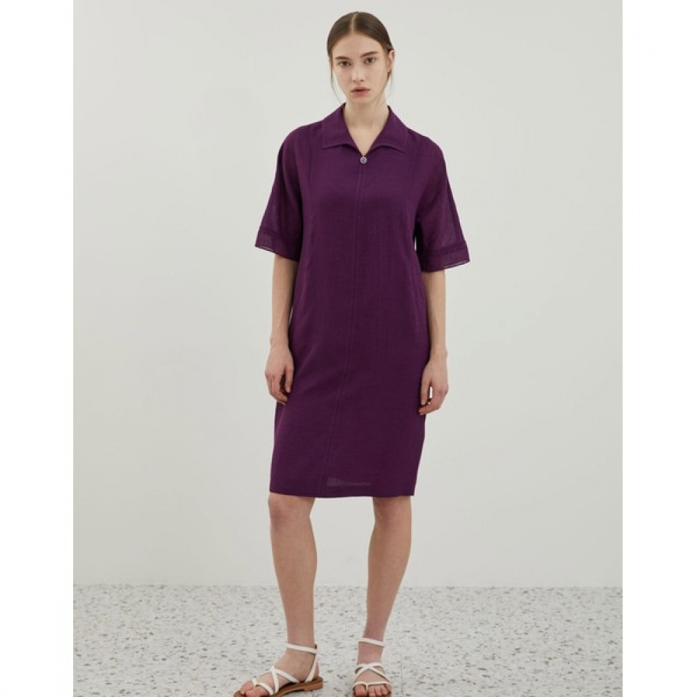 [オリビア・ローレン] カラーマッチングステッチドレス_vocoa4M5111