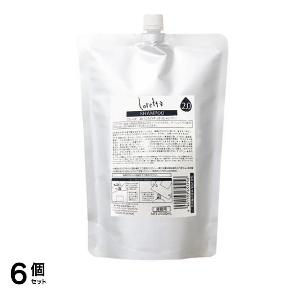 ロレッタ まいにちのすっきりシャンプー 2500mL (つめかえ用) 6個セット