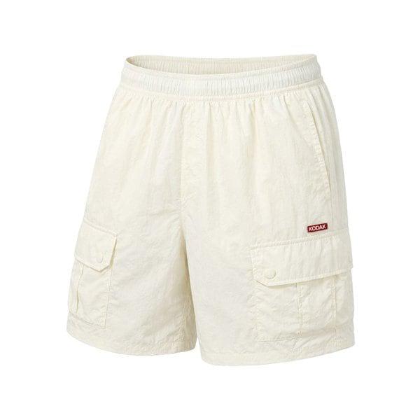 [定価89000ウォン] 男女共用 冷感 夏 軽量 3部 ポケット ハーフパンツ FM1K5223LHPU1-IVR