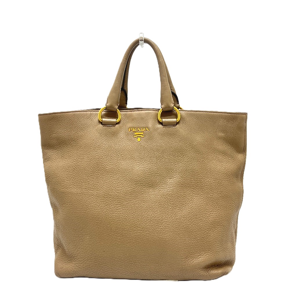 トートバッグ BN1713 ロゴ カバン バッグ ハンドバッグ ナイロン/レザー ベージュ