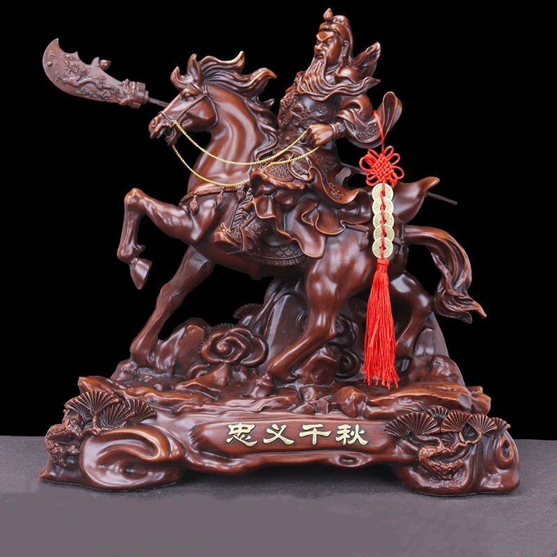人気 三国志 関羽 関公 財神 武神 仏像 神像 樹脂 三国演義 関雲長 関帝 中国伝統美術品 彫刻 大願成就 勝利祈願 必勝祈願 合格祈願 開運 風水 厄除け 運気向上 金運 商売繁盛