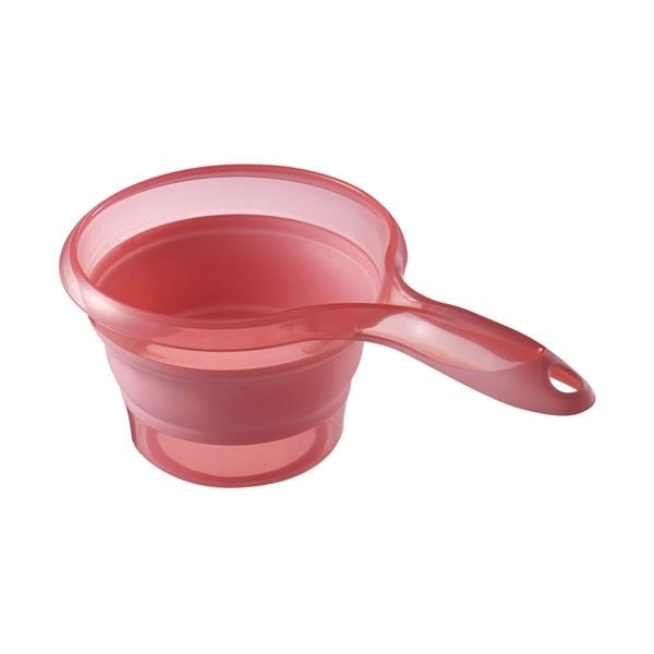（まとめ） 伊勢藤 折りたためる ソフト手おけ1.2L ピンク I-523P 1個 (×10セット)