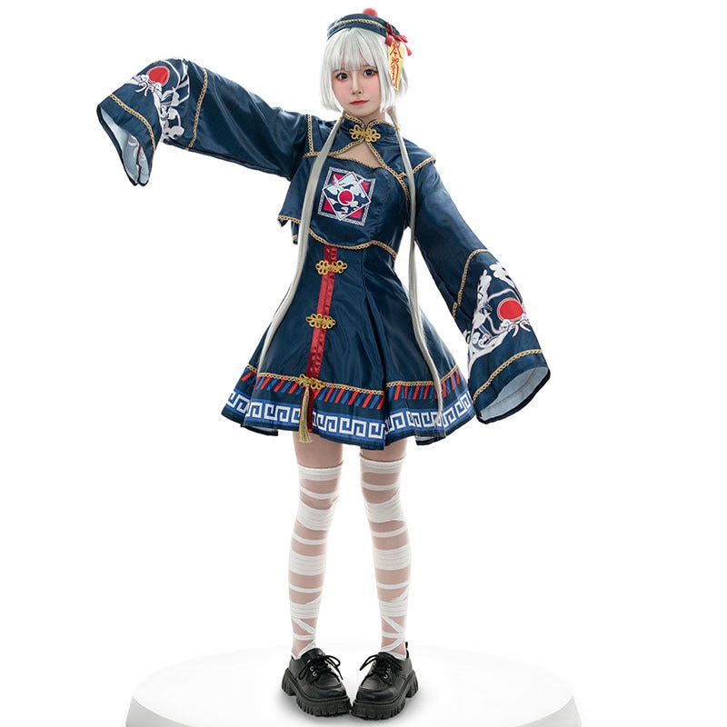 劇場アニメコスチューム バイナリかわいいゾンビロリータメイドコスチュームハロウィンドレスコスプレツアー和服コスチュームコスチューム