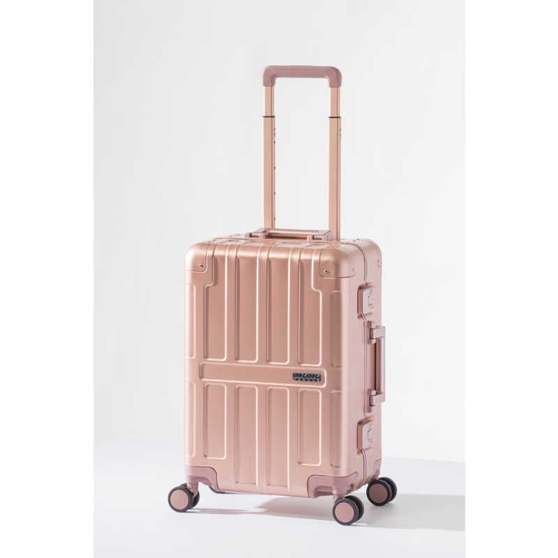 A.L.I　アジア・ラゲージ スーツケース ハードキャリー ALUMINUM MAXBOX 宿泊目安：2泊～3泊 [TSAロック搭載 / 35L] ピンクゴールド　ALM-1500-18