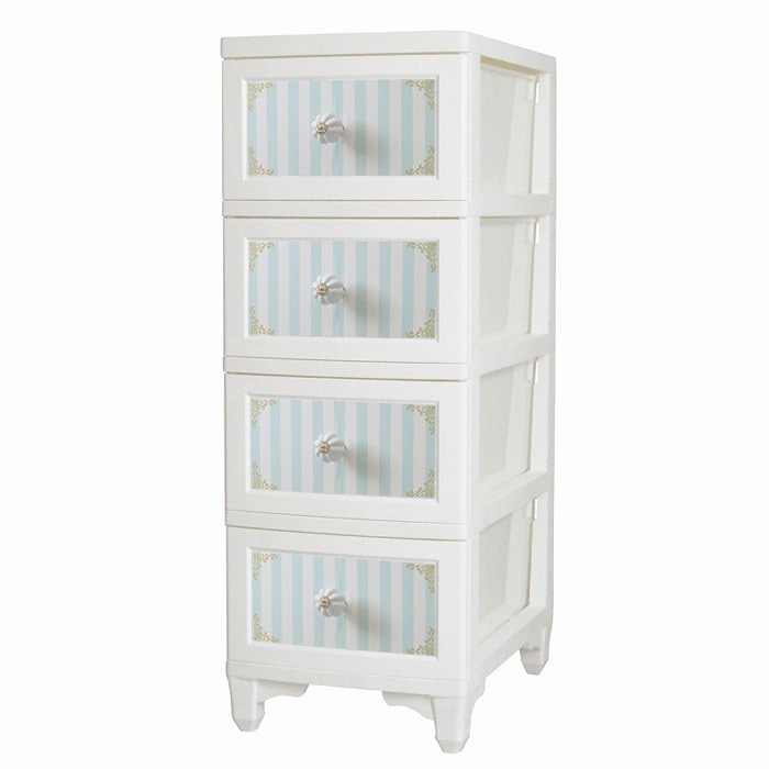 ドレスチェンジチェスト 4段 ストライプミント DPC-04-STMI アイエルシー