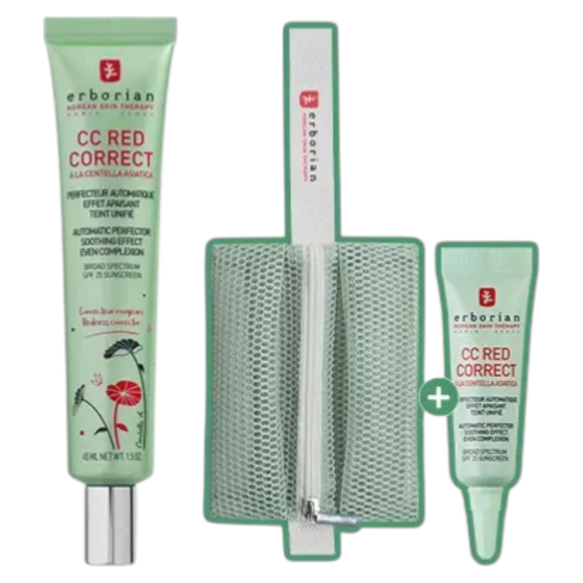 CC レッド コレクト 45ml + メッシュ ポーチ + CCレッド コレクト 5ml / 紅潮 カバー