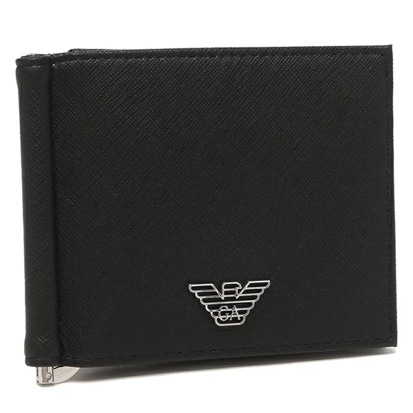 二つ折り財布 マネークリップ ブラック メンズ EMPORIO ARMANI Y4R502 Y138E 81072 22,800円