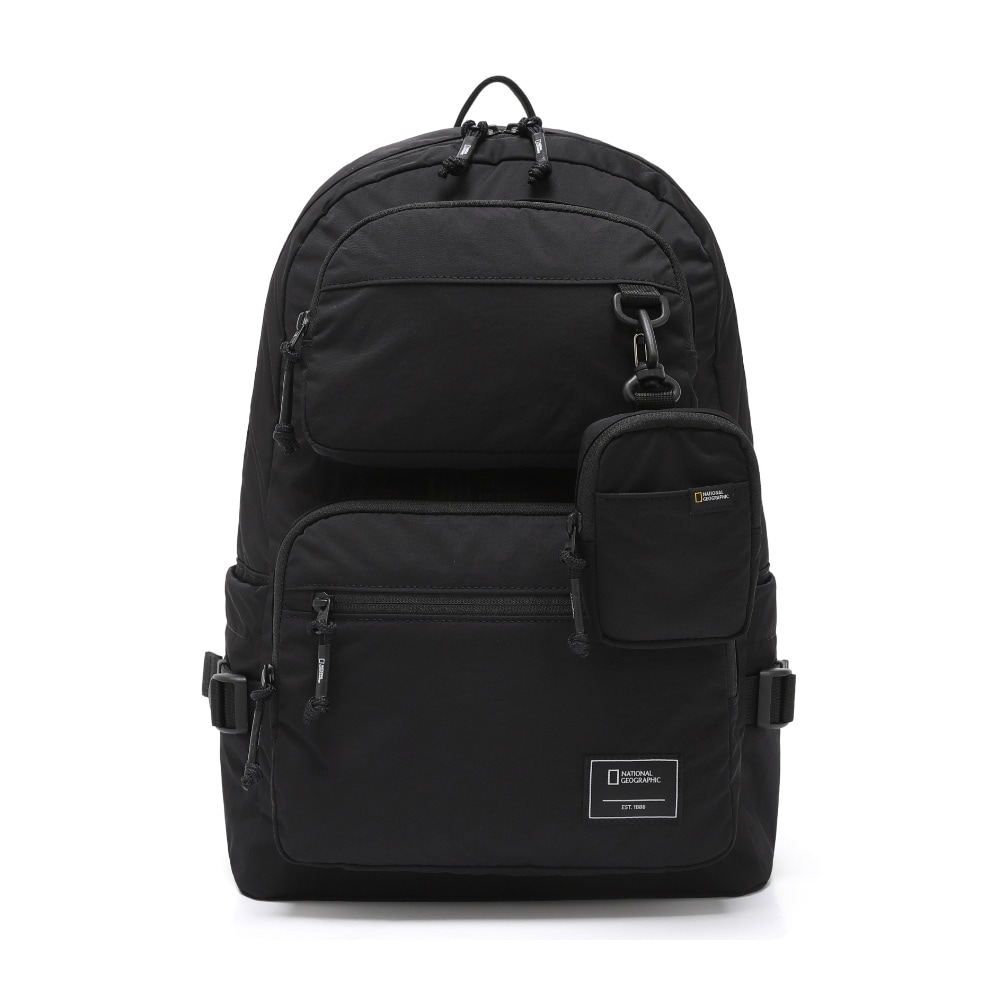 Double pocket backpack 2色 (N233ABG540) 18L 新商品 韓国人気 新学期 カジュアルバッグ 学生バッグ デイリーバッグ 韓国人気 日常用 旅行用 男女共用