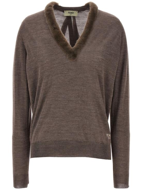 FENDI Women Sweater FZXC82 ATPE F1QYK TAUPE