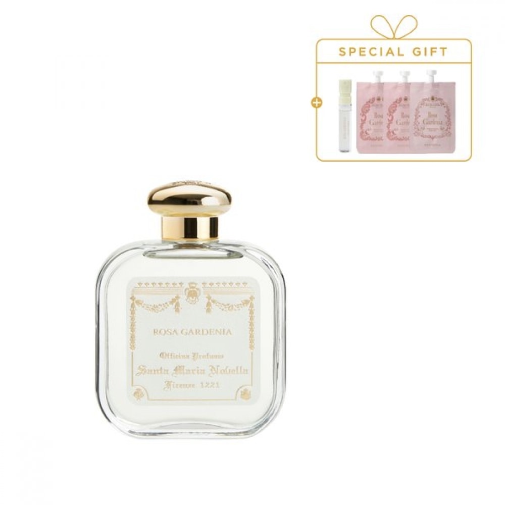 サンタ・マリア・ノヴェッラ フィレンツェ ローザ ガデニア オードコロン 100ml(同じ香り EDC 2ml+同じ香り ボディサンプル 8ml*3 贈呈)