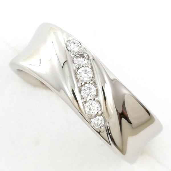 PT900 プラチナ リング 指輪 15.5号 ダイヤ 0.16 ジュエリー 中古 44,910円