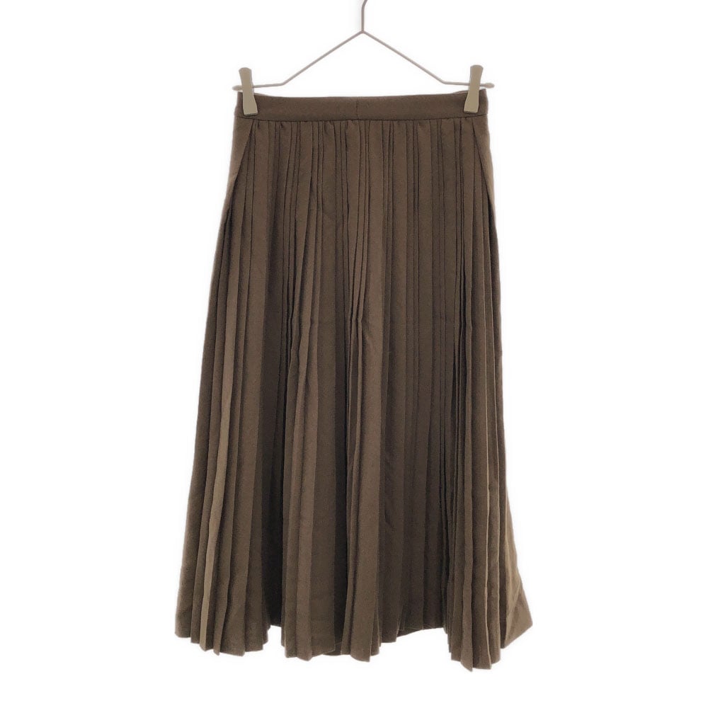 未使用 セオリー 日本製 ミモレ丈 プリーツスカート ブラウン theory タグ付き レディース