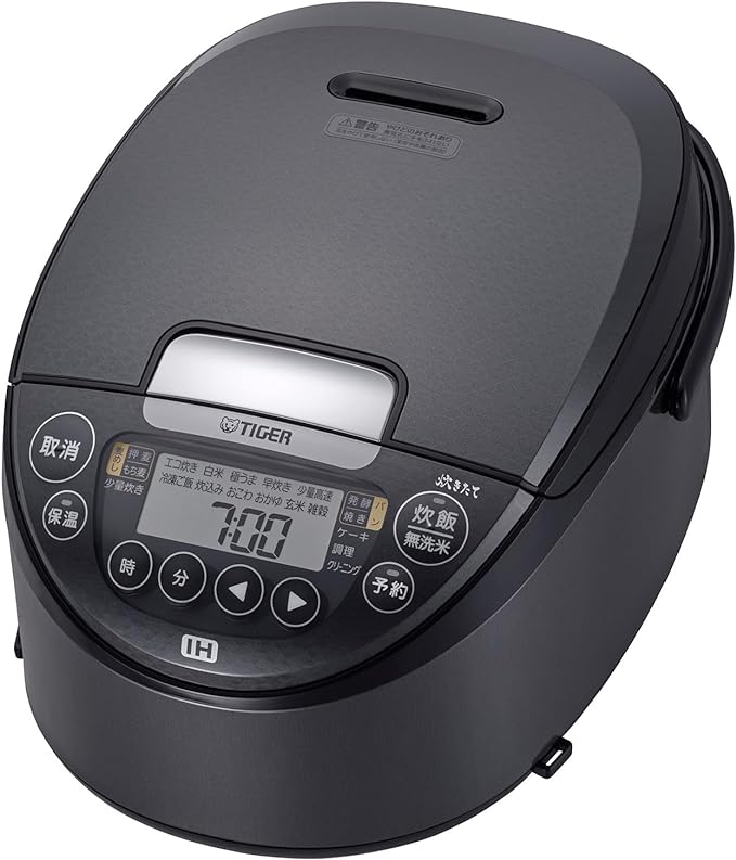 炊飯器 5.5合 IH式 炊きたて 遠赤3層土鍋コート釜 粒立ち保温 お手入れ簡単 パンメニュー メタリックグレー JPW-S100HM