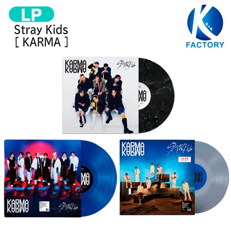 国内発送 [当店限定特典付] Stray Kids VINYL VER. 3種選択 [ KARMA ] The 4th Album レコード LP / 1次予約