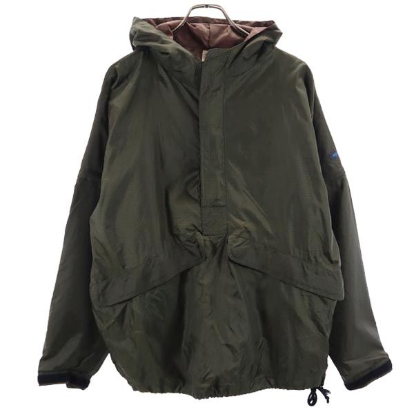 長袖 2WAY アノラックパーカー M カーキ 半袖 メンズ