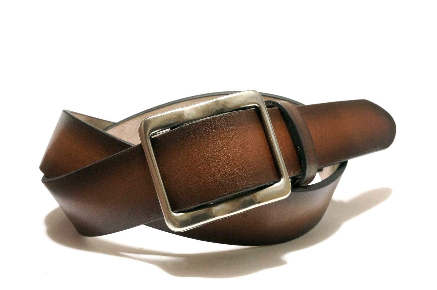 [TOCHIGI LEATHER(とちぎ革)] とちぎレザー ベルト 栃木レザー ベルト スライダーバックル メンズ カジュアル グラデーション仕様 こだわりの 天然皮革仕様 ぬめ革 牛革 日本製