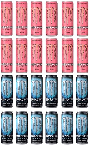 【Amazon限定】モンスターアソートセット 2種×12本[エナジードリンク][パイプラインパンチ][モンスターゼロシュガー]