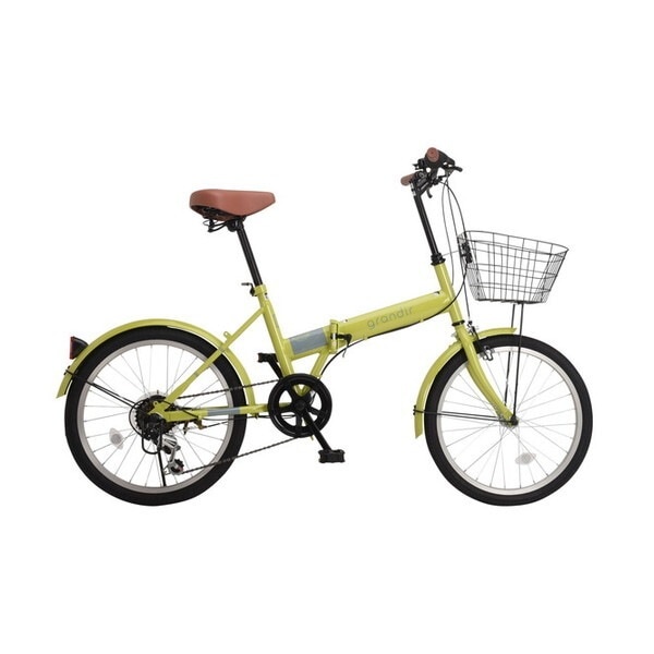 OTOMO Grandir GR-206N グリーン 67025 折り畳み自転車(20インチ・6段変速) メーカー直送