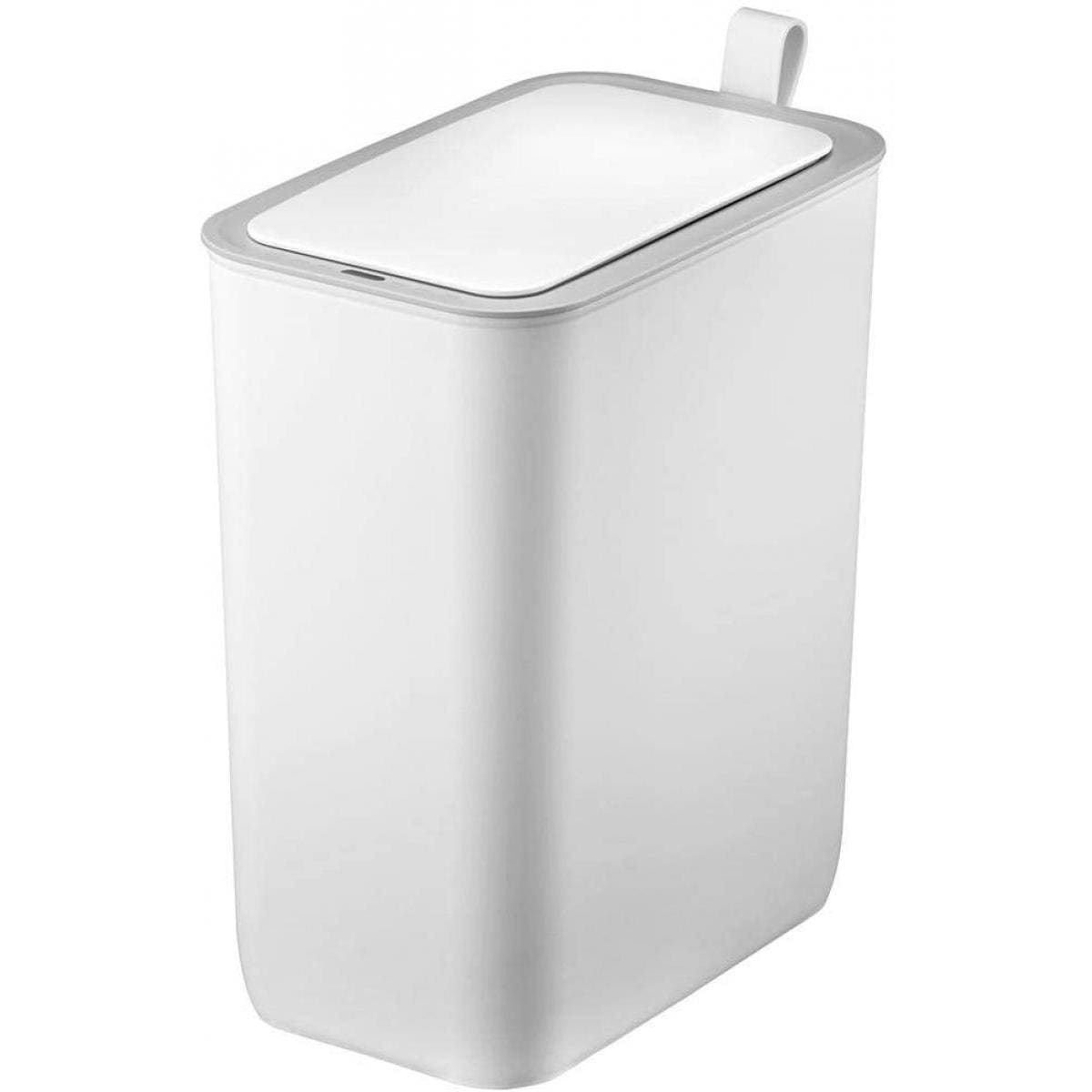 EKO ゴミ箱 モランディ プラスチックセンサービン 8L ホワイト センサー式開閉 EK6287-8L-WH W260xD165xH305mm 蓋つき ダストボックスc