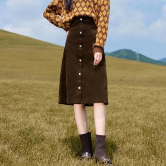 スカート 膝下 ミモレ ミモレ丈 タイト Aライン ハイウエスト かわいい 大人可愛い きれいめ シンプル カジュアル 大人 上品 おしゃれ お洒落 レトロ 大人女子 無地 秋 冬 10代 20代