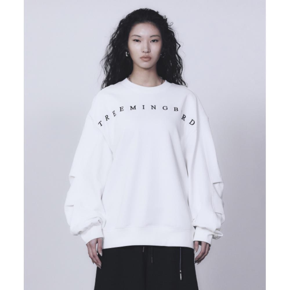 TREEMINGBIRD Horizon Logo Sweat Shirt White TM2513MT00