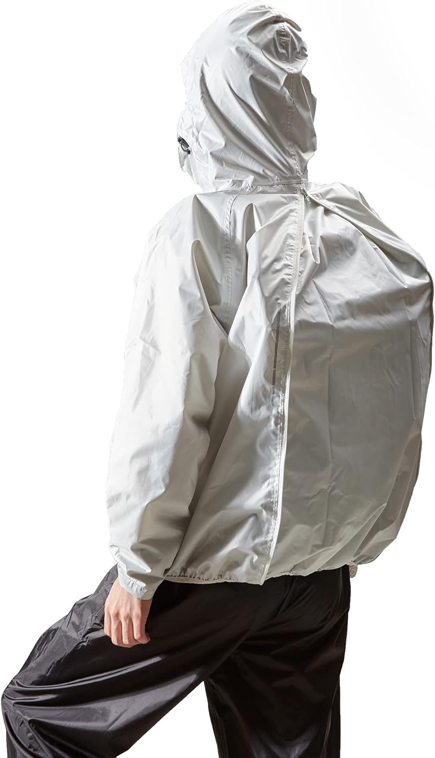 [THE ROOTS] レインスーツ リュック対応 上下セット リュックインレインスーツ メンズ 収納袋付き 梅雨 通勤 通学 自転車 レインウェア カッパ 雨合羽 雨具 透湿防水生地 カッパ シンプ