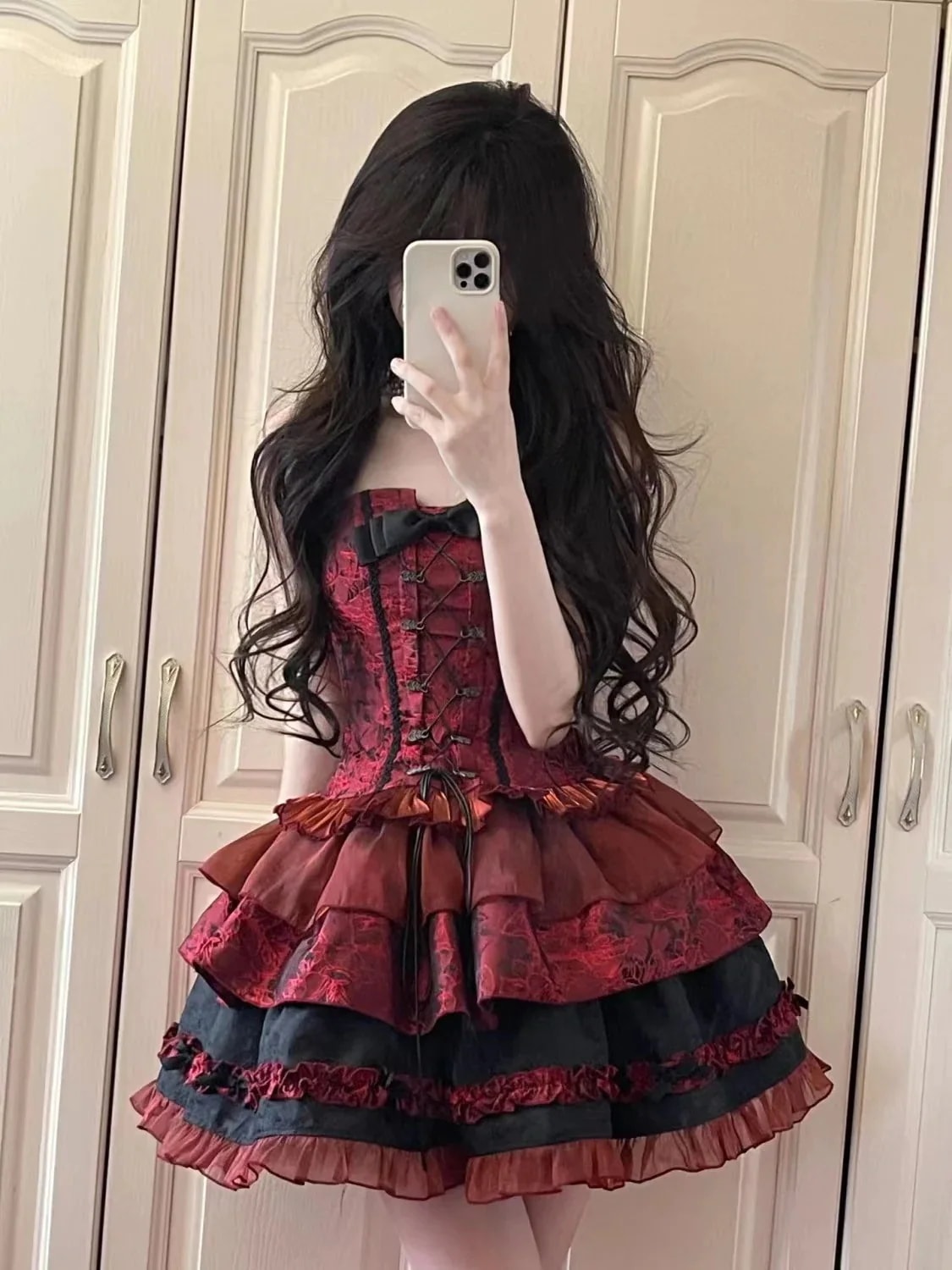 [コスプレ] サマーディアブロロリータリボンビスチェトップスキニージャケットパフスカート