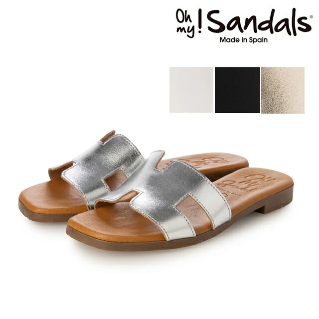オー マイ サンダルズ Oh my Sandals フラットサンダル レザー サンダル レディース スペインサンダル ハンドメイド 26SS 春夏 スクエアトウ