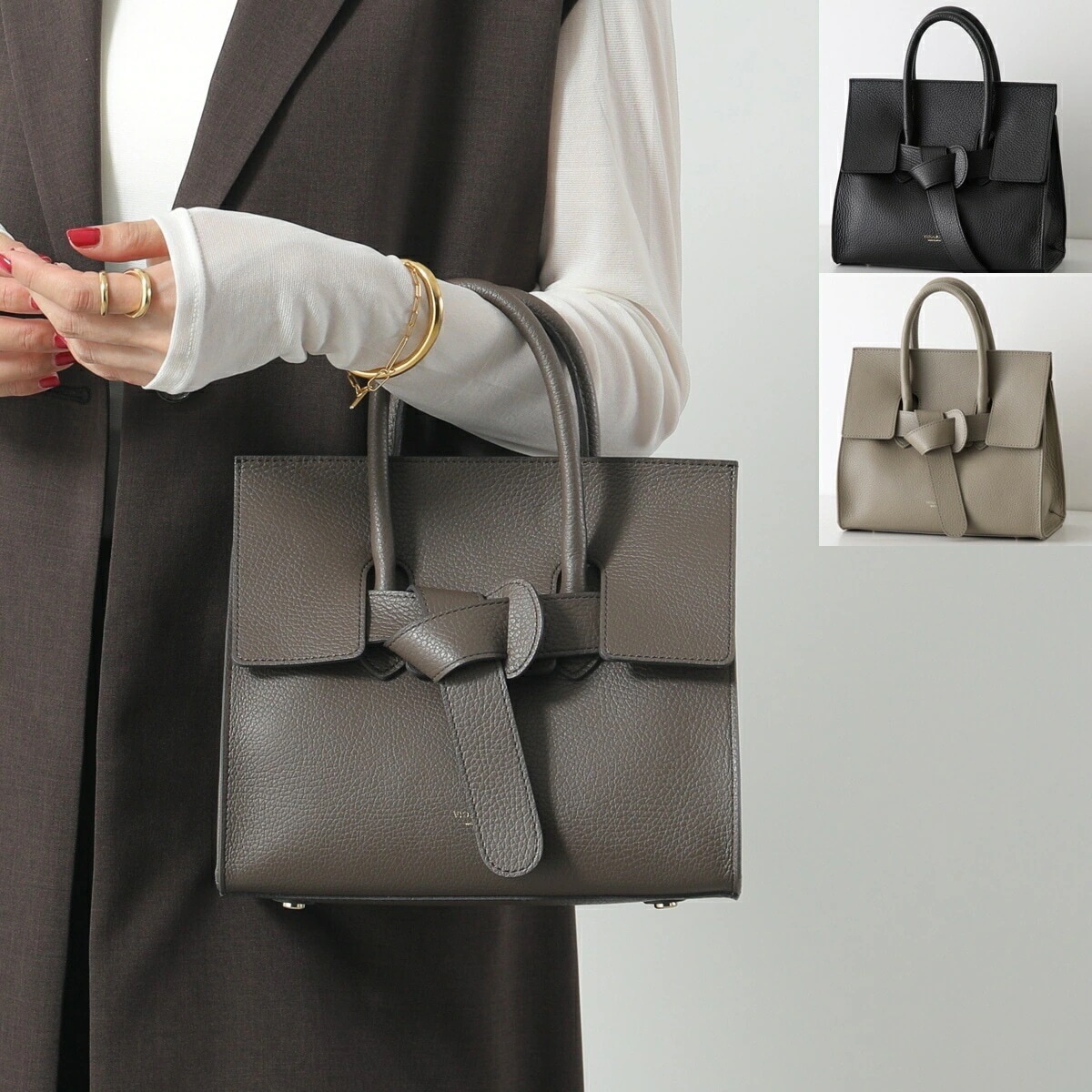 VIOLAdORO ヴィオラドーロ ハンドバッグ TRERO トレロ V-1514 レディース イタリアンレザー 軽量 トートバッグ 鞄カラー3色 【mega】