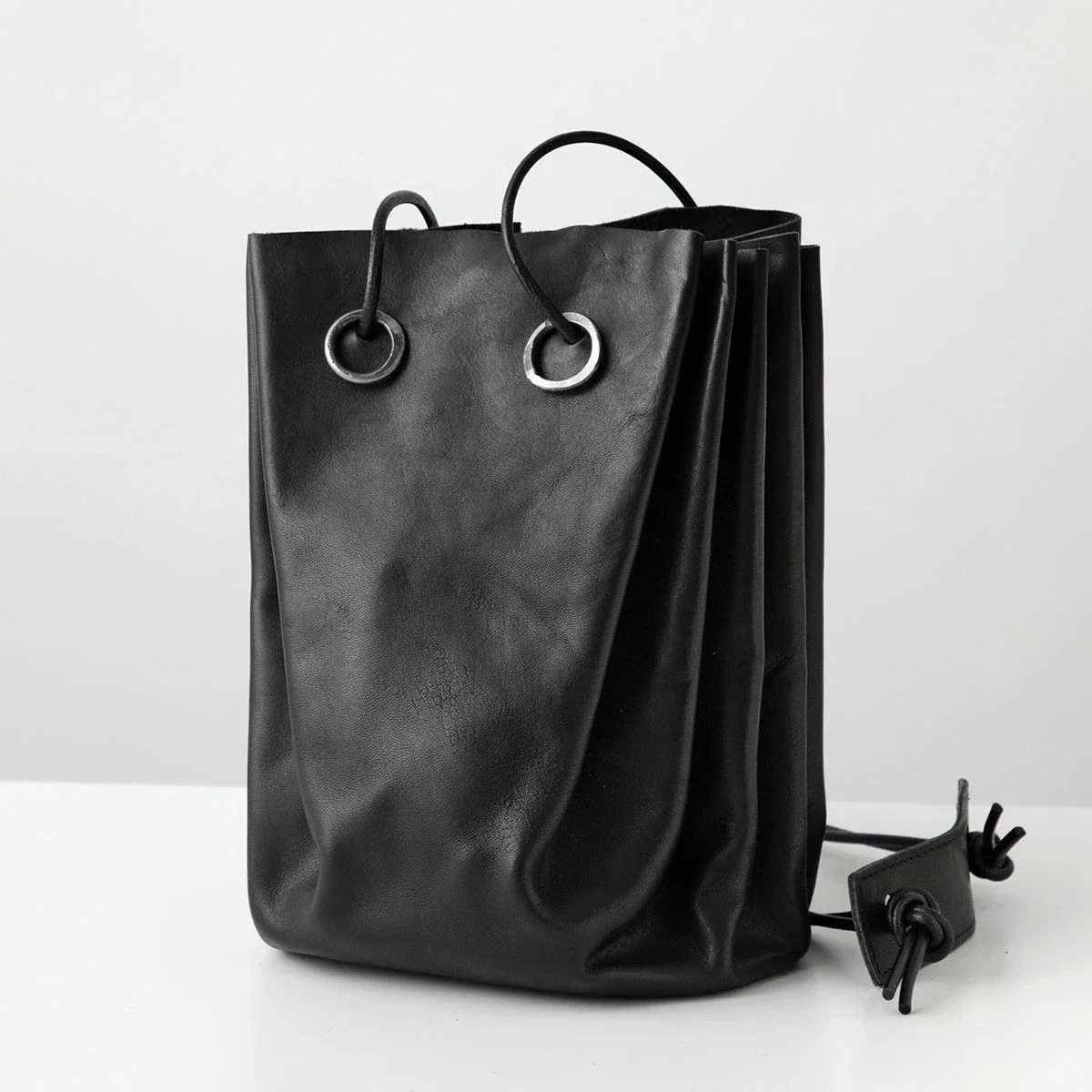 TAGLIOVIVO タリオヴィヴォ ショルダーバッグ CASPER メンズ クロスボディ レザー アンティークメタル CULATTA/BLACK 【mega】