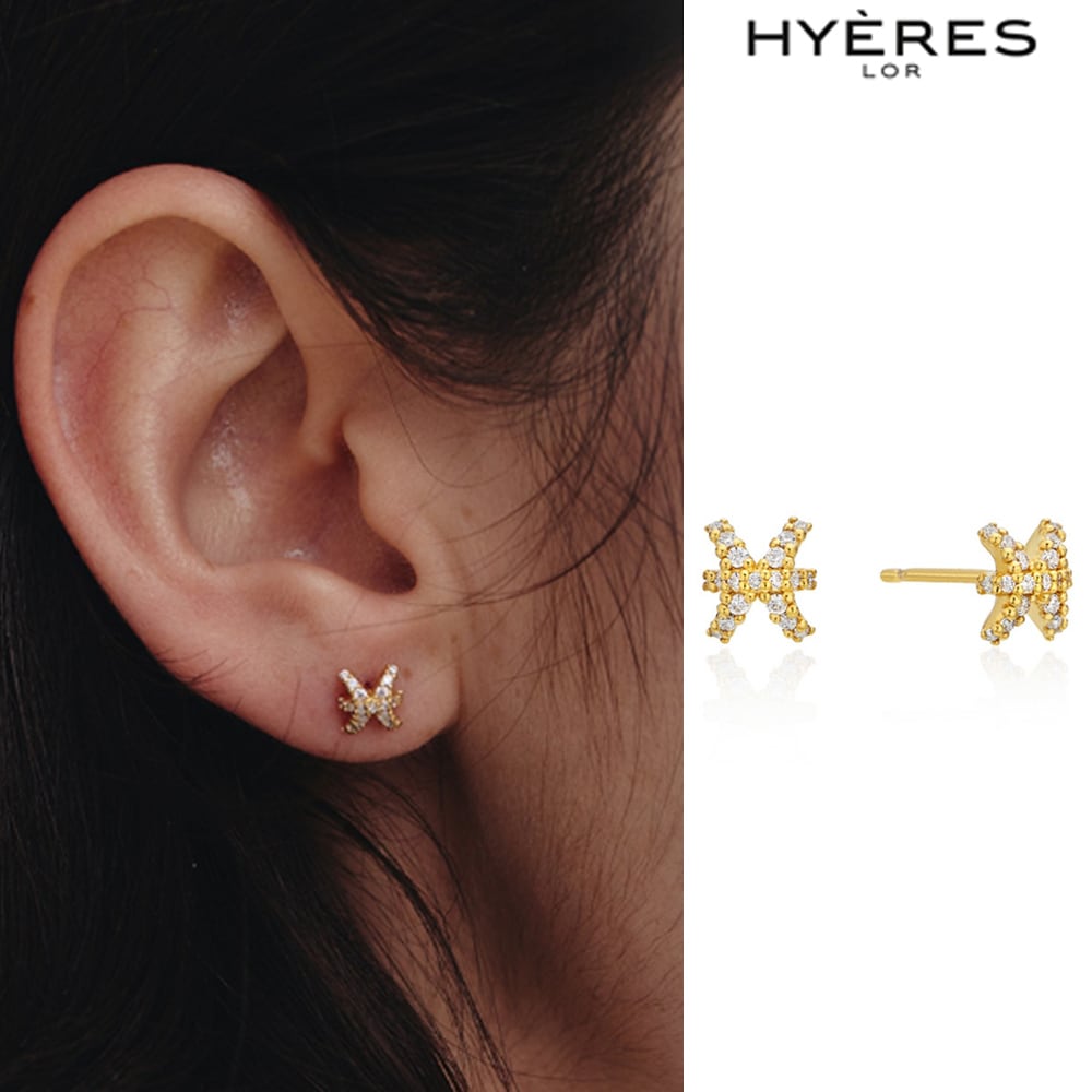 【HYERES LOR】Subni Silver Luciel Onyx Earring ピアス EARRINGS – Lutiro