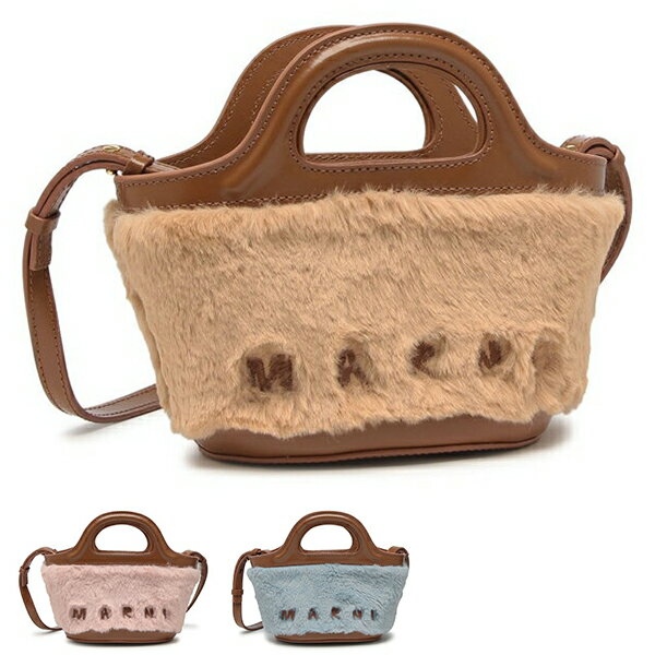 ハンドバッグ ショルダーバッグ トロピカリア マイクロバッグ フェイクファー レディース BMMP0067U0 P8681 TROPICALIA MICRO 刺繍ロゴ ミニバッグ 2WAY