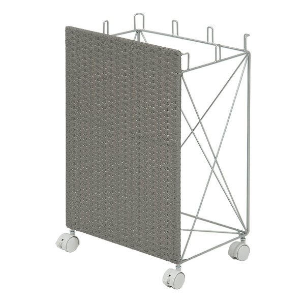 分別ごみ箱ラック グレー 幅38×奥行28×高さ60.5cm キャスター付き RUD-2423GY 5,013円