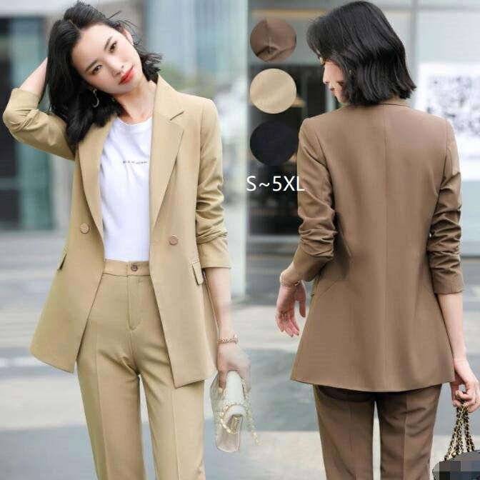 セレモニースーツ 上下セット 立体 パーティー スーツ ズボン 韓国風 2点セット スーツセット 女性スーツ レディーススーツ フォーマルスーツ カジュアルスーツ ジャケット+パンツ エレガント ママ