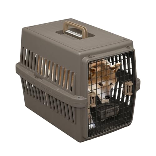 ペットキャリー 猫 キャリー 中型犬用 ブラウン 幅47×奥行67×高さ51cm