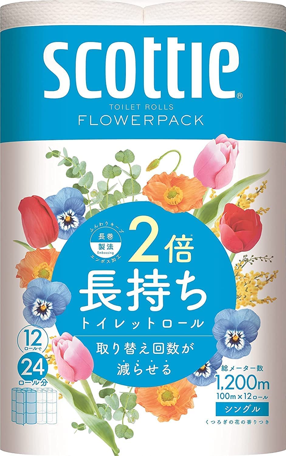 【福袋セール】 日本製紙クレシア スコッティ フラワーパック 2倍長持ち 日用品