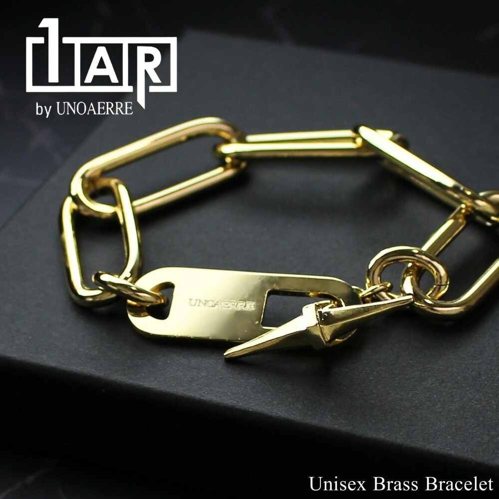 正規品 ショッパー付き 1AR ウノアエレ ブレスレット チェーン レディース シンプル おしゃれ 真鍮 ゴールドカラー イタリア製 プレゼント ギフト 女性 彼女 妻 誕生日 結婚記念日 31120