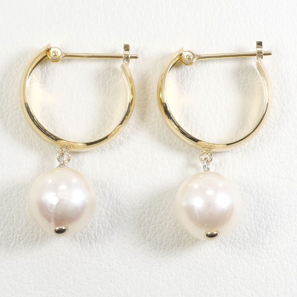 K18 18金 YG イエローゴールドWG ピアス パール(真珠) ジュエリー 中古