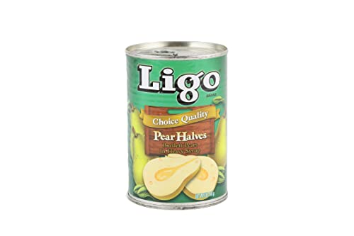 Ligo 洋梨 410g x 24缶 二つ割【ケース販売】南アフリカ産 缶切り不要 防災 備蓄 保存食 フルーツ缶