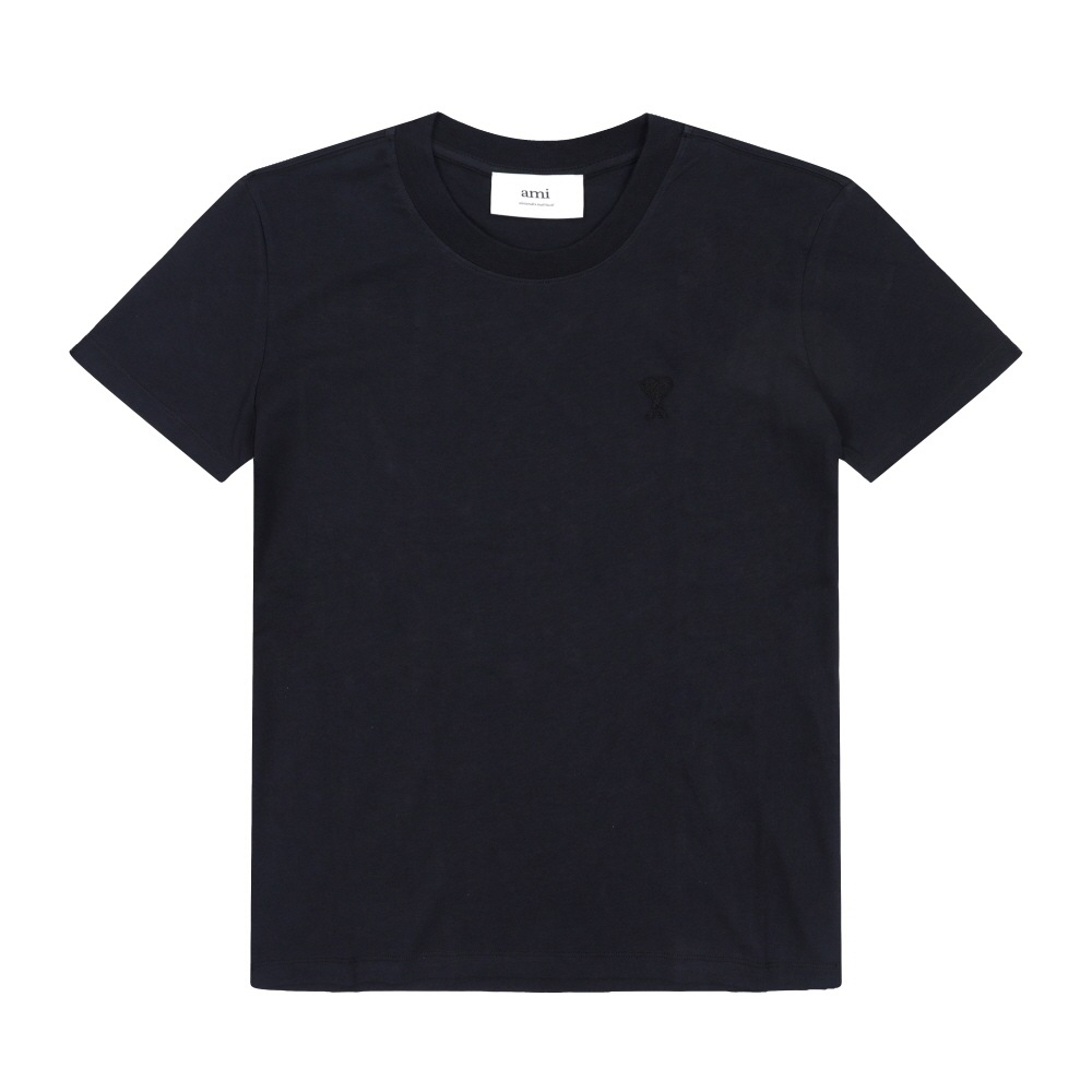 AMI BFUTS003 724 001 アミドクールトーナルトーナルスモールハートロゴパブリックショートスリーブ T シャツ
