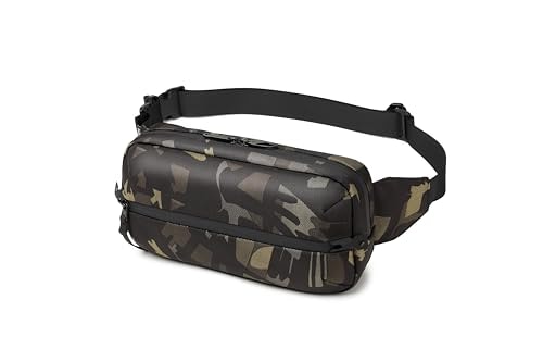 ボデイバッグ セキュリティバッグ メンズ スリングバッグ ワンショルダーバッグ 斜めがけ 防犯 海外旅行 小さめ 軽量 ミニショルダー アウトドア ジム サイクリング 撥水 (カモフラ)