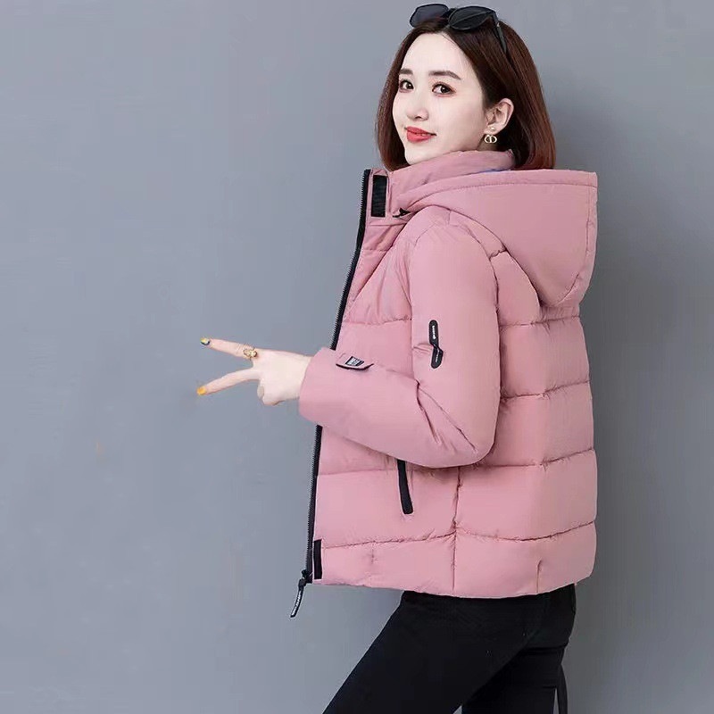 作トレンド中綿コート中綿ジャケットレディースダウンコートフード付き裏起毛アウター英文字カジュアルゆったりコーデ保温防寒防風