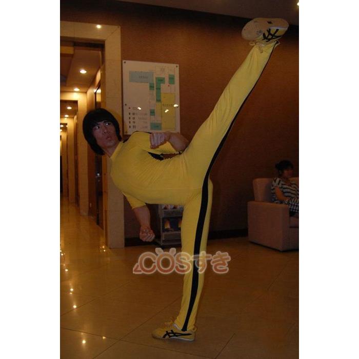 全身タイツ Bruce Lee 風 ブルースリー 大人用 弾力と伸縮性あり ハロウイン ステージ衣装 コスチューム コスプレ衣装-584