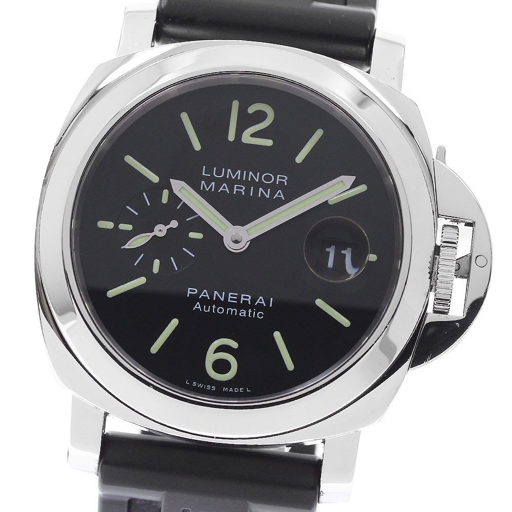 パネライ PANERAI PAM00104 ルミノールマリーナ スモールセコンド 自動巻き メンズ 箱・保証書付き_961813【中古】