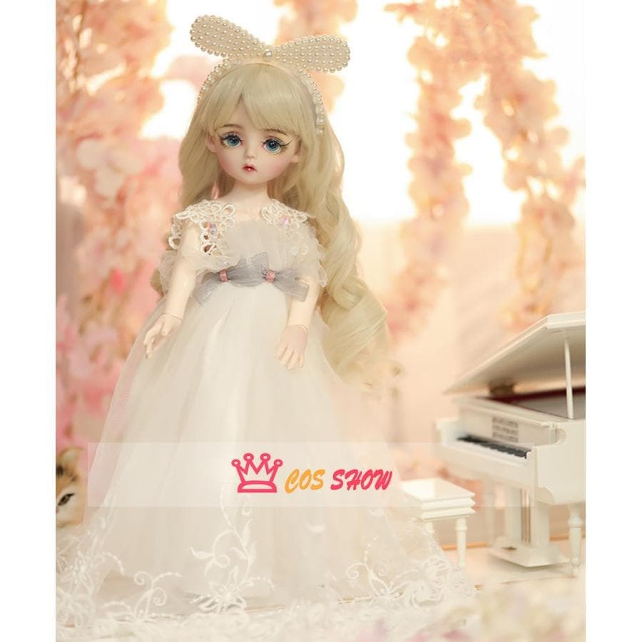 人気商品N0.1 13 BJD 球体関節人形 ドール 可動ボディ 可愛い BJD人形30cm 萌え うさぎちゃん レース ワンピース 本体＋ウィッグ＋アイ＋顔メイク+衣装+髪飾り+靴 高級樹脂