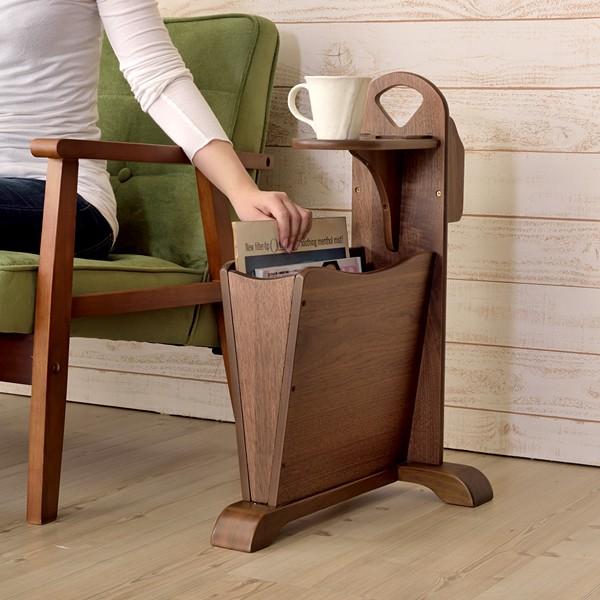 サイドテーブル 収納 コップ置き場 おしゃれ 小型 持ち運び 取っ手 13,775円