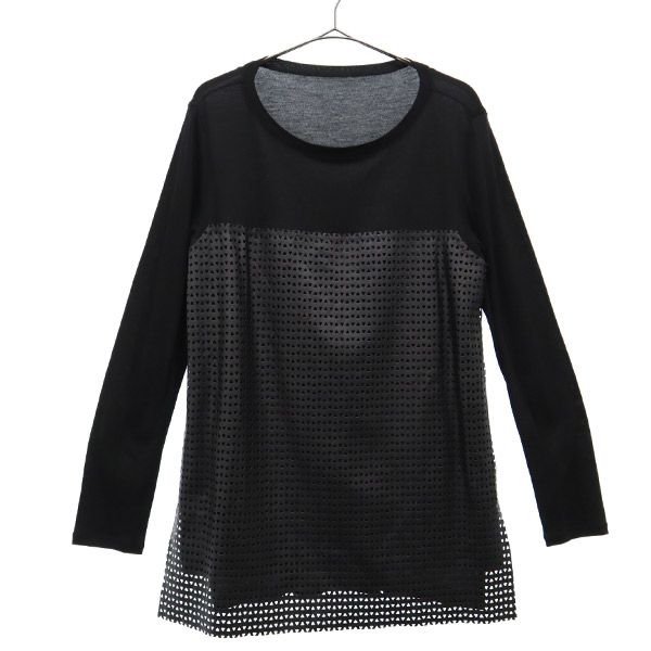 ベータ 総柄 長袖 Tシャツ 9 ブラック β レディース