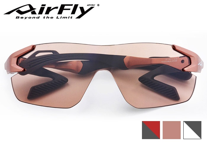 鼻パッドのない サングラス エアフライ AirFly AF-302SP スポーツプラス 日本製 レディース 向け スポーツ ランニング ゴルフ サイクリング 釣り