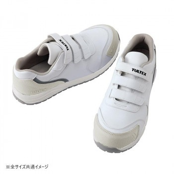 アイトス セーフティシューズ（面ファスナー）（男女兼用） ホワイト 30.0cm 51669