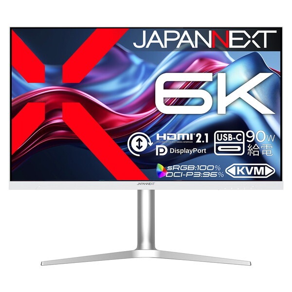 JAPANNEXT JN-X6K ホワイト 31.5型 6K 液晶モニター